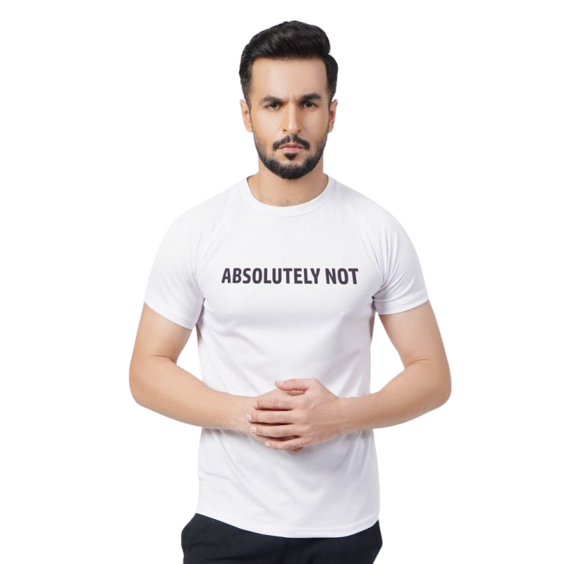 Absolutely Not T-shirt White 2022 new